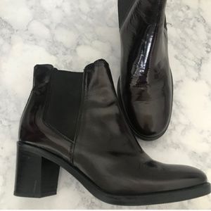 Italian Designer Leather boots size 6